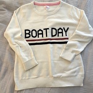 “Boat day” sweater, crewneck